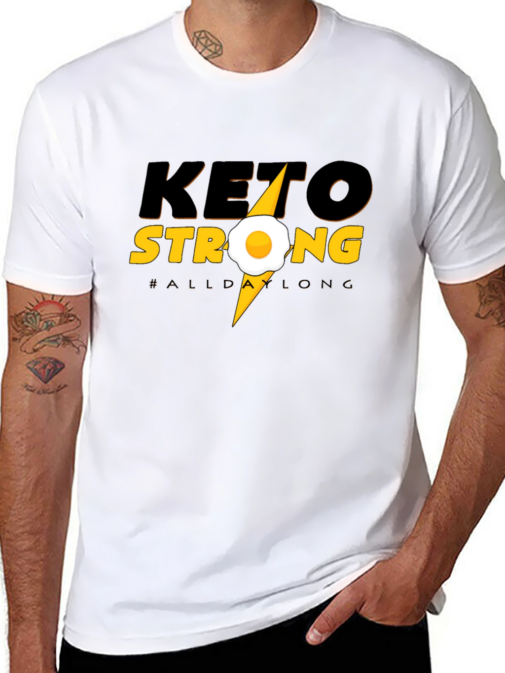 Keto Strong T-Shirt - All Day Long Graphic Tee