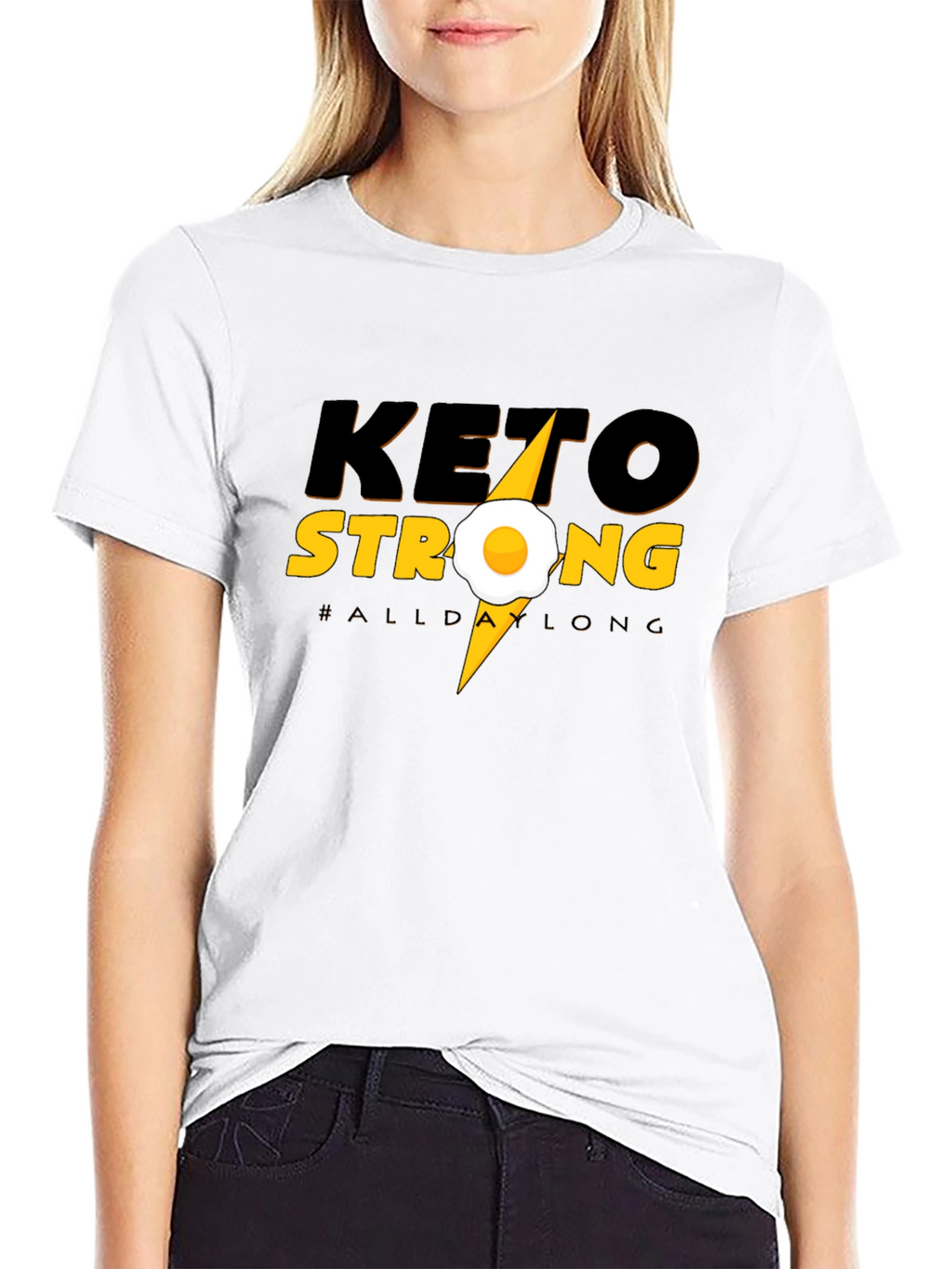 Keto Strong T-Shirt - All Day Long Graphic Tee