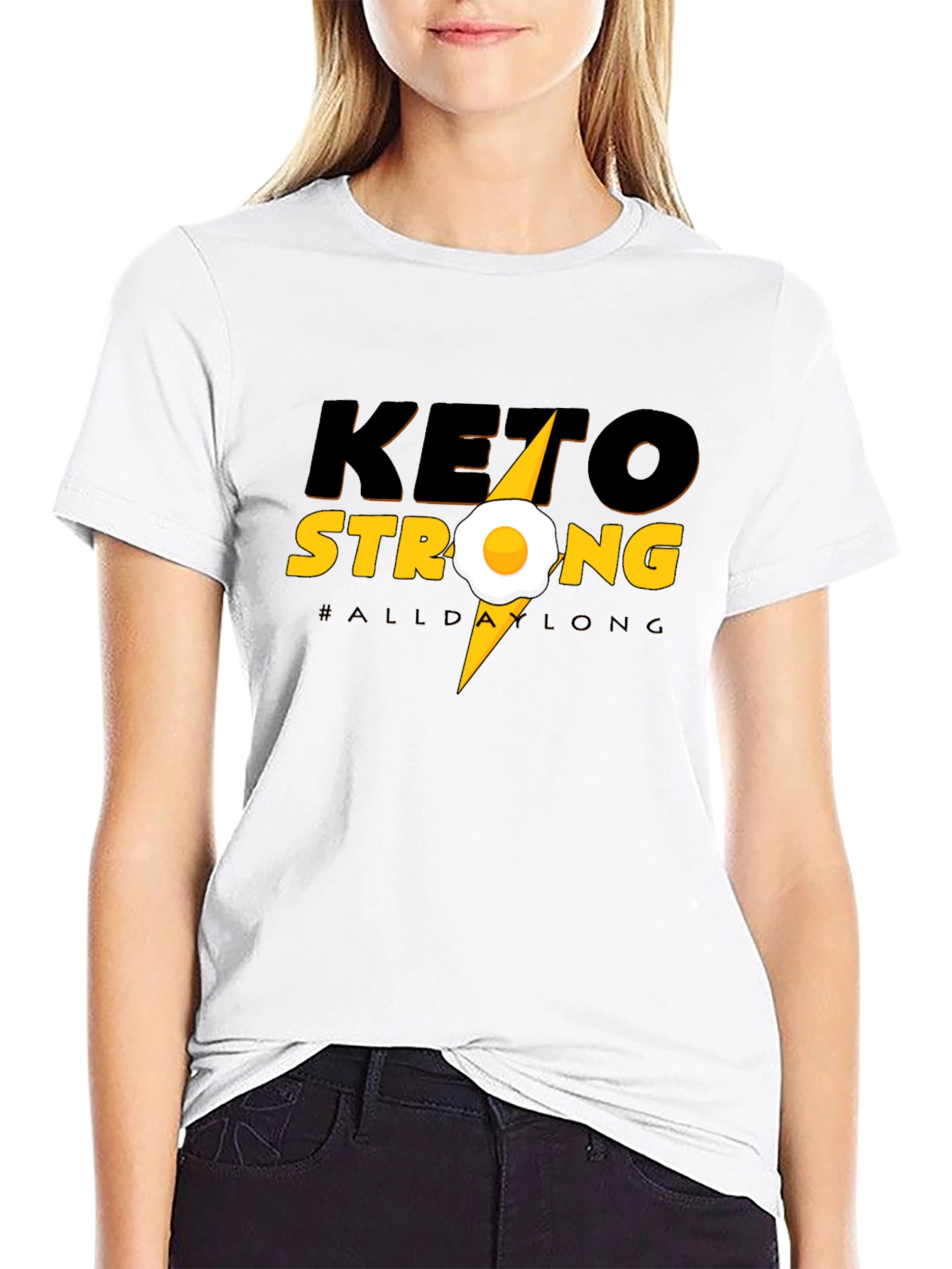 Keto Strong T-Shirt - All Day Long Graphic Tee