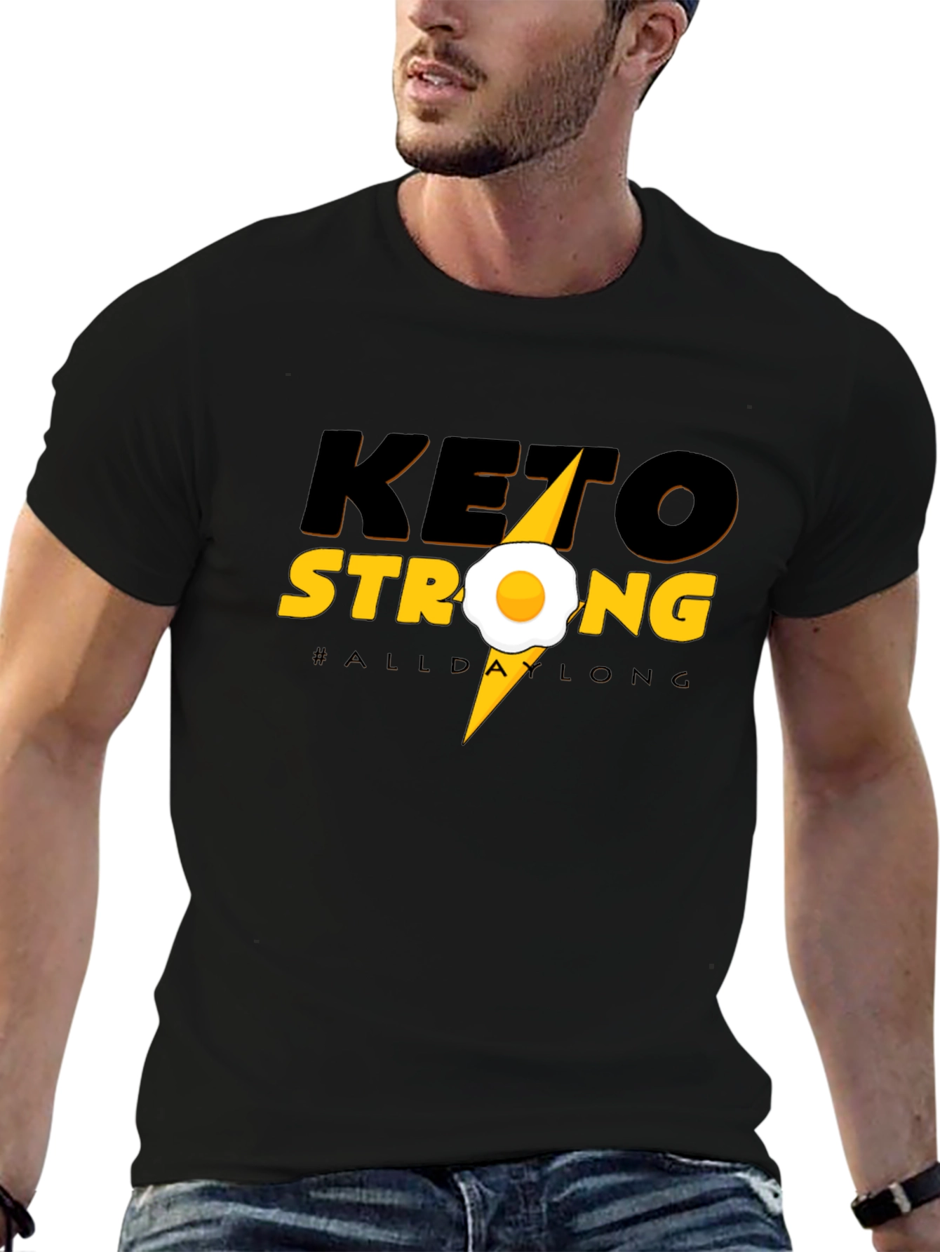Keto Strong T-Shirt - All Day Long Graphic Tee