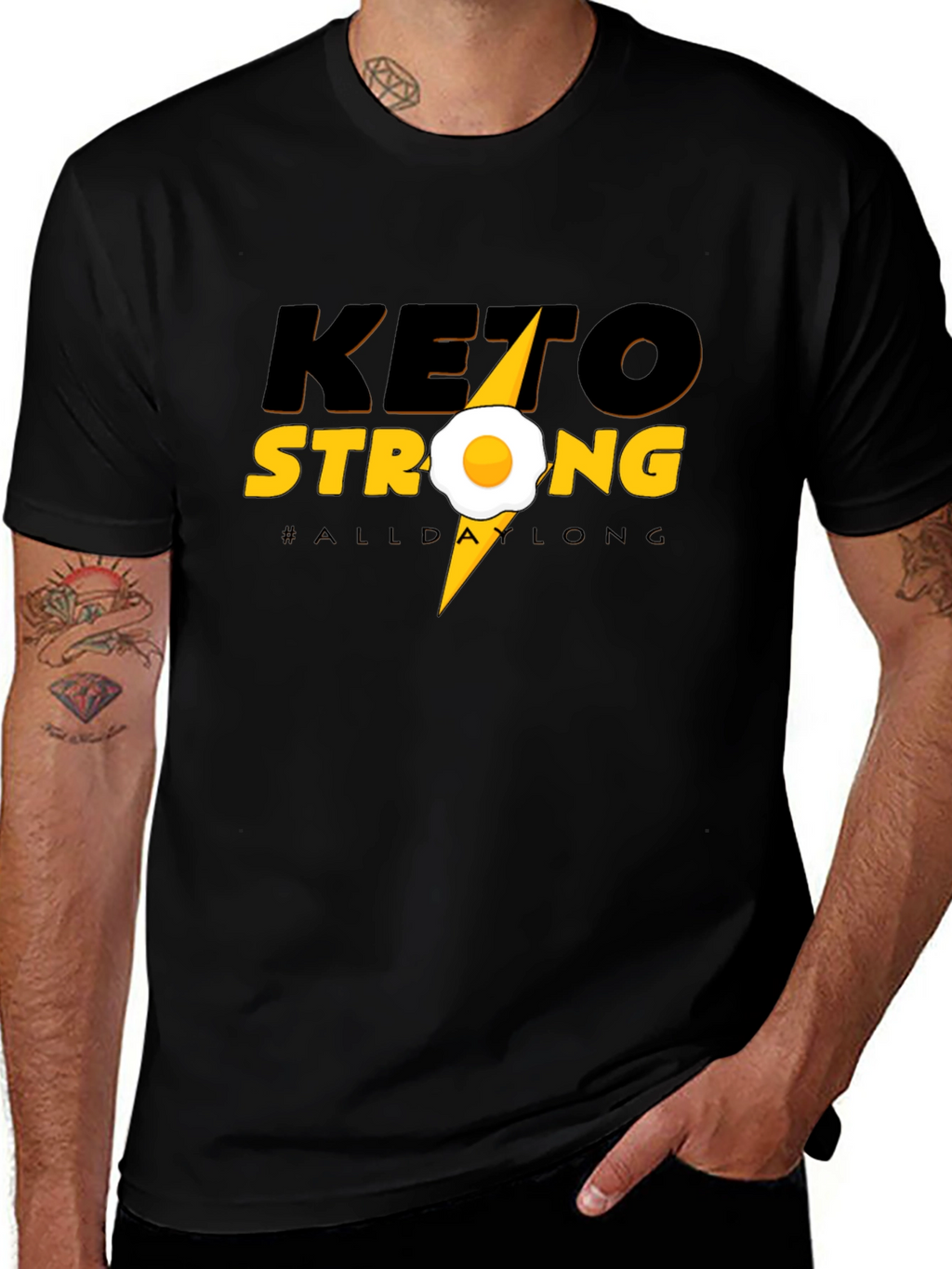 Keto Strong T-Shirt - All Day Long Graphic Tee