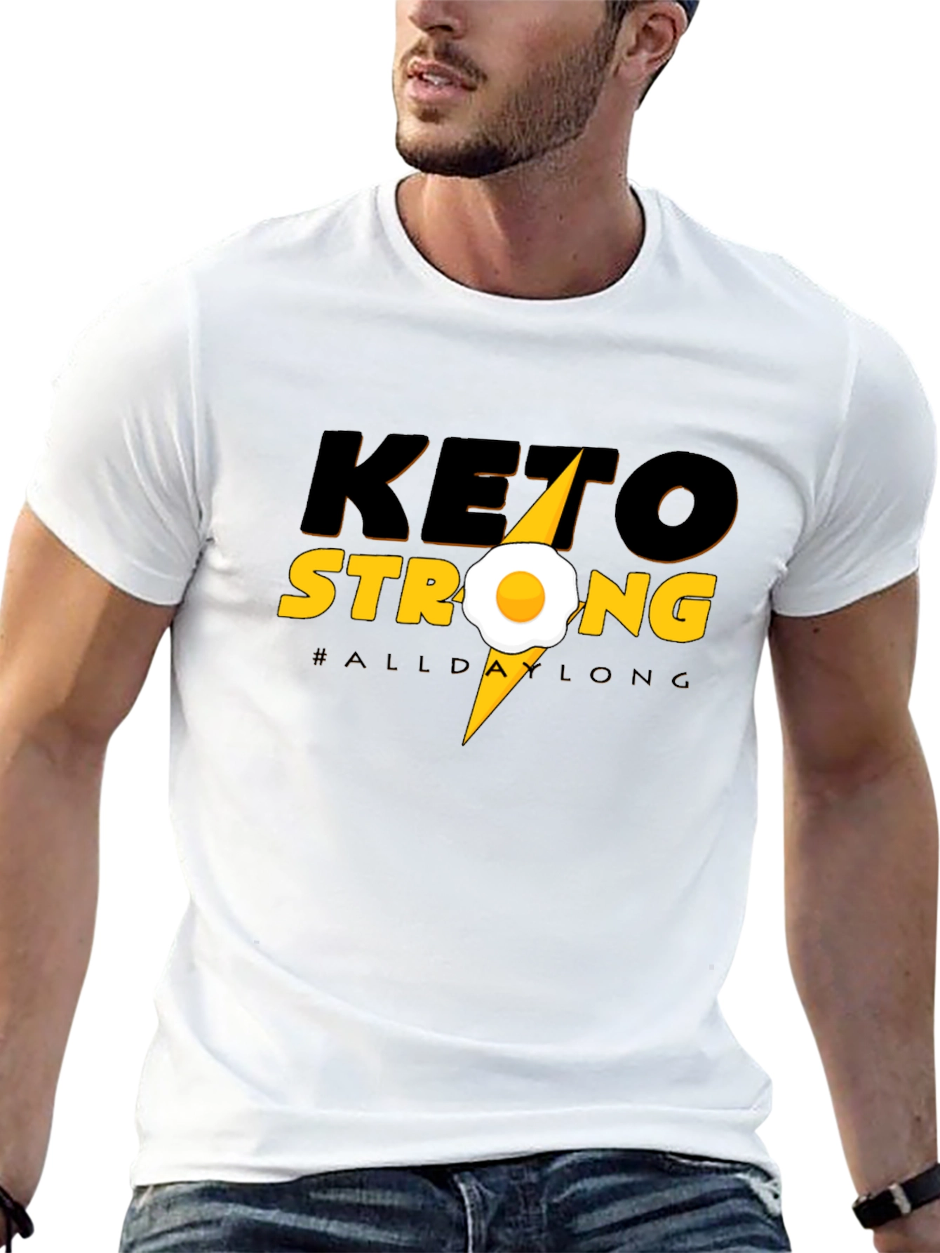 Keto Strong T-Shirt - All Day Long Graphic Tee
