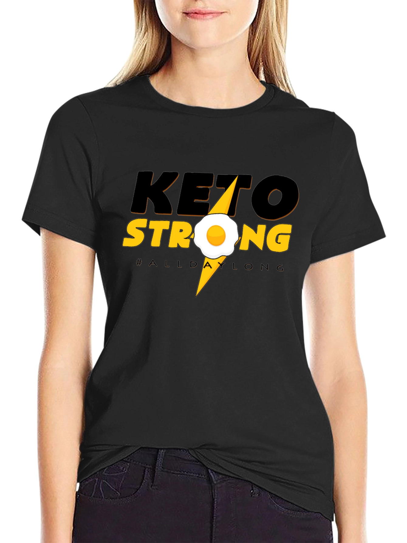 Keto Strong T-Shirt - All Day Long Graphic Tee
