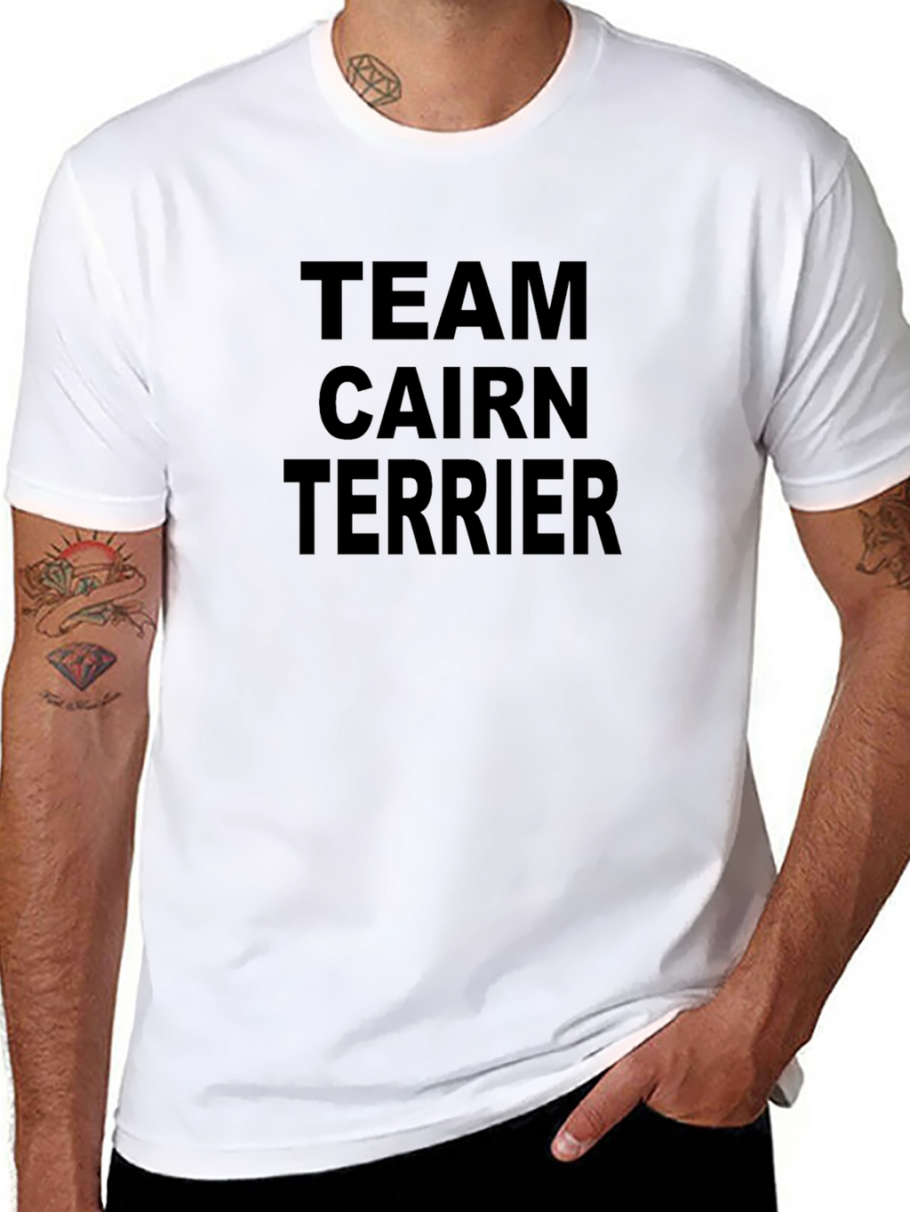 Team Cairn Terrier Black T-Shirt