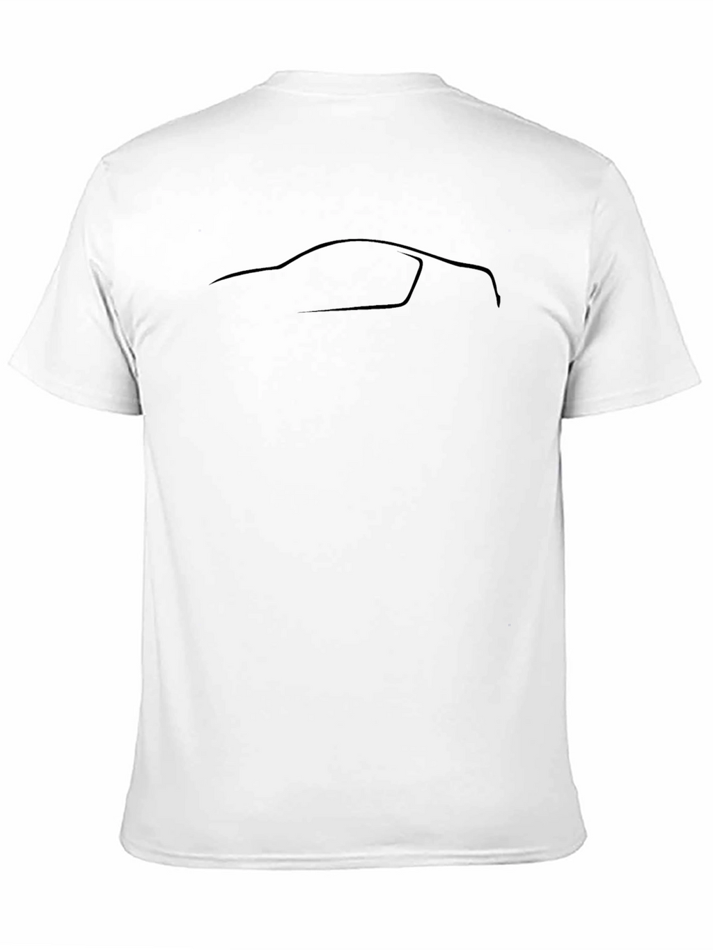 Sleek Silhouette Car Graphic Tee - Black