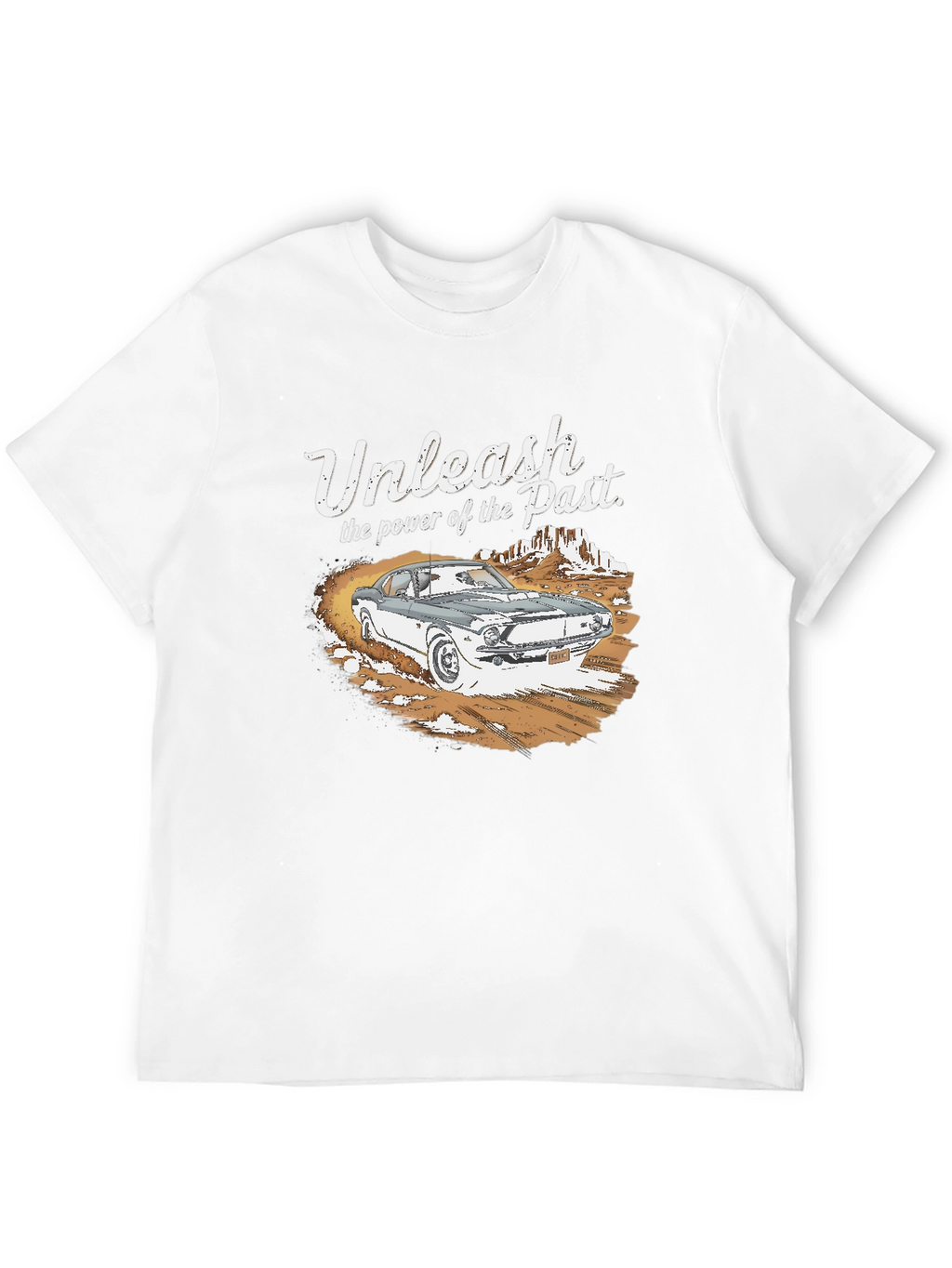 Unleash the Past Black Graphic T-Shirt