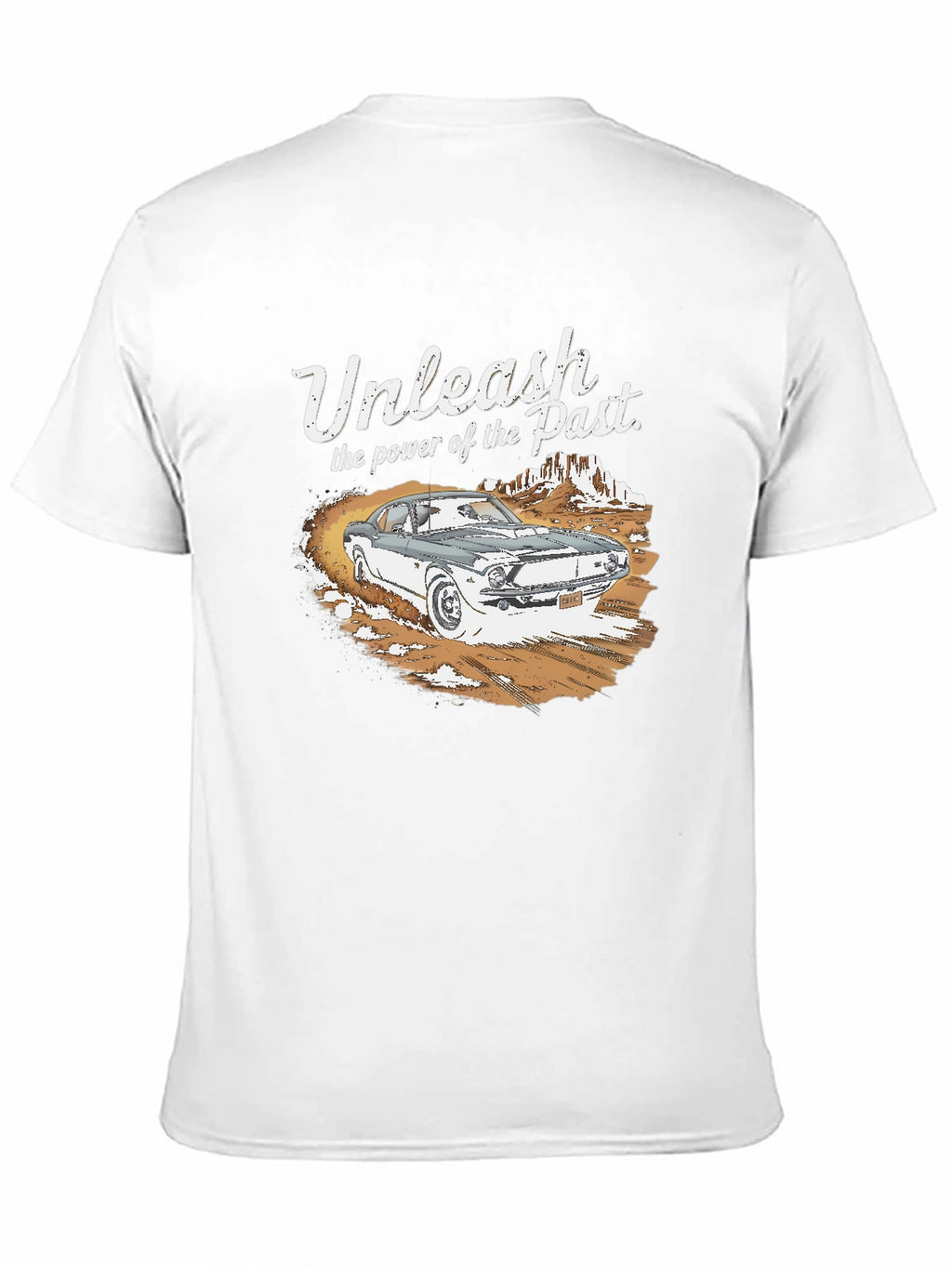 Unleash the Past Black Graphic T-Shirt
