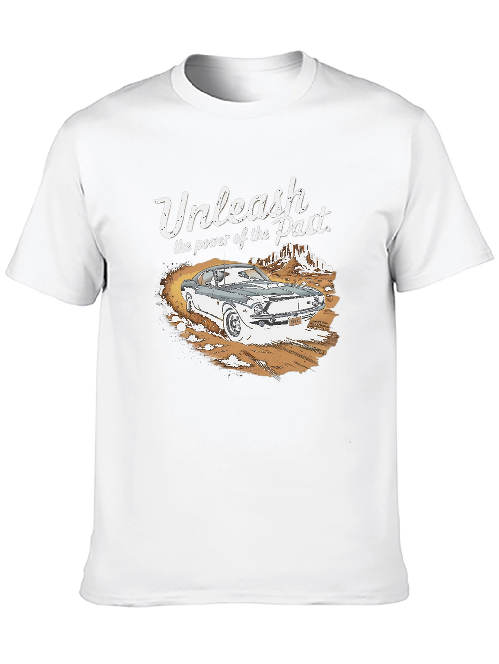 Unleash the Past Black Graphic T-Shirt