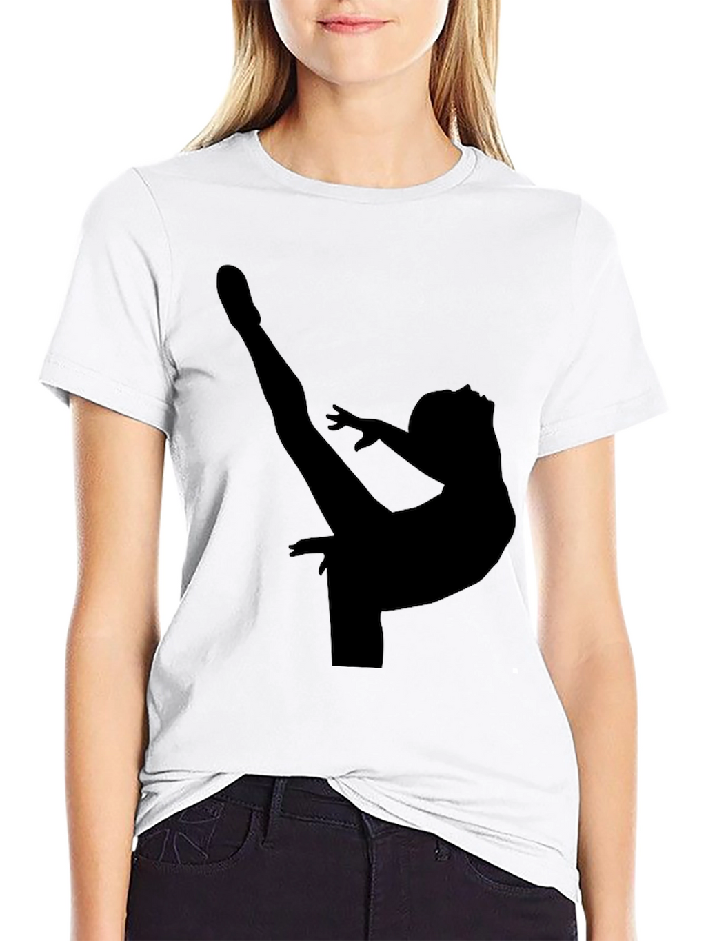 Gymnast Silhouette Graphic Tee