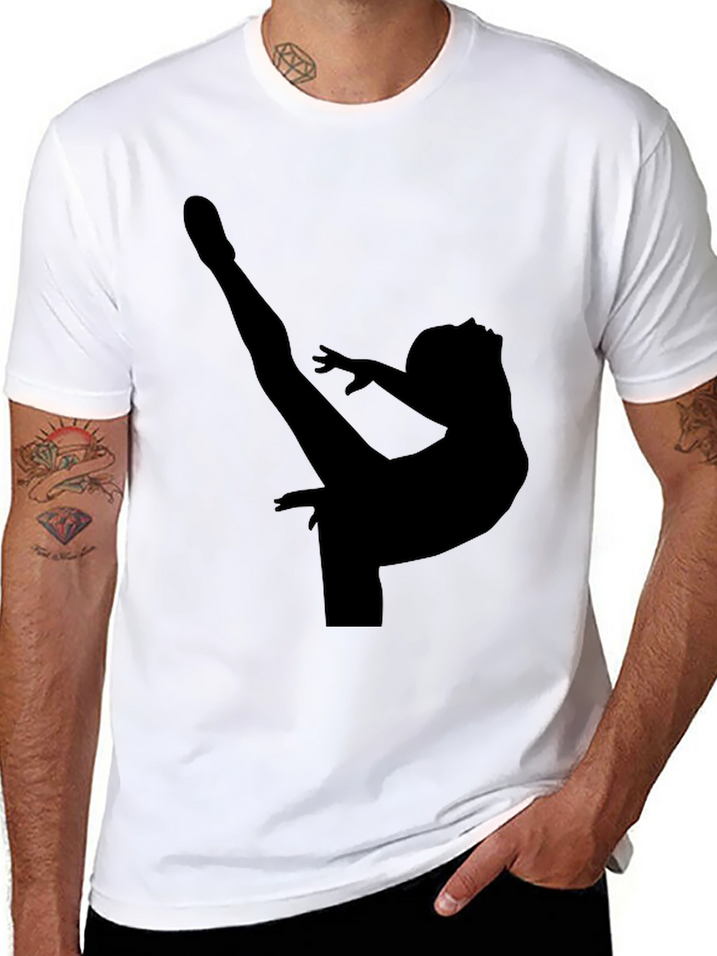 Gymnast Silhouette Graphic Tee