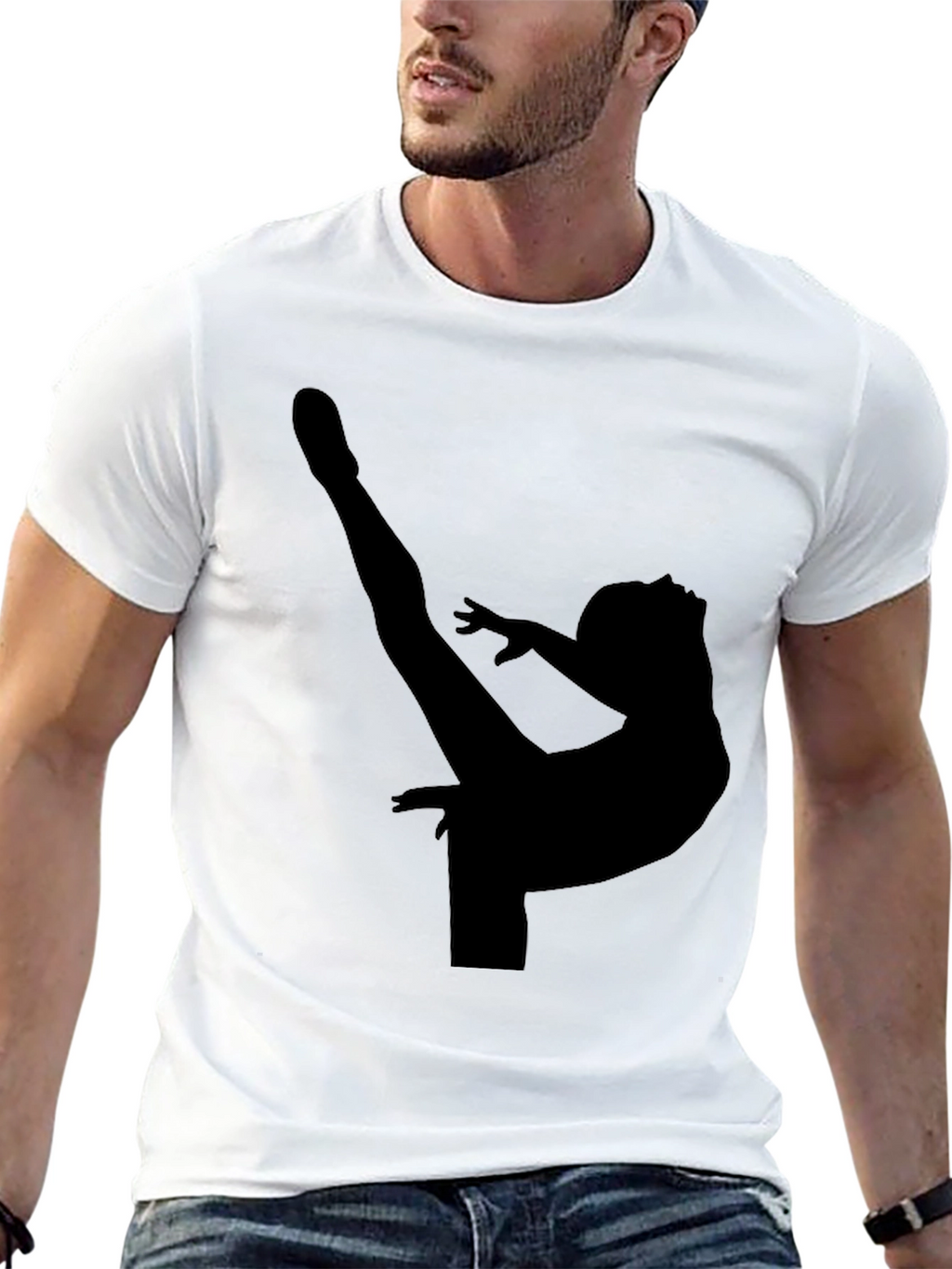Gymnast Silhouette Graphic Tee