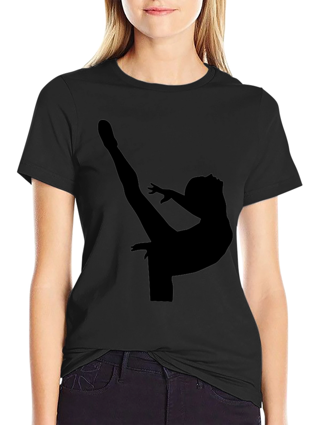 Gymnast Silhouette Graphic Tee