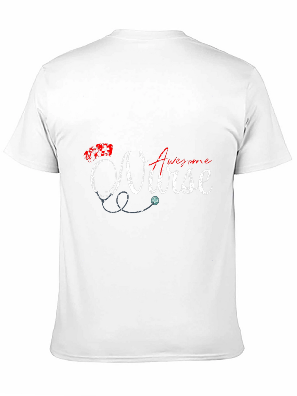 Awesome Nurse Graphic Tee - Black Cotton T-Shirt