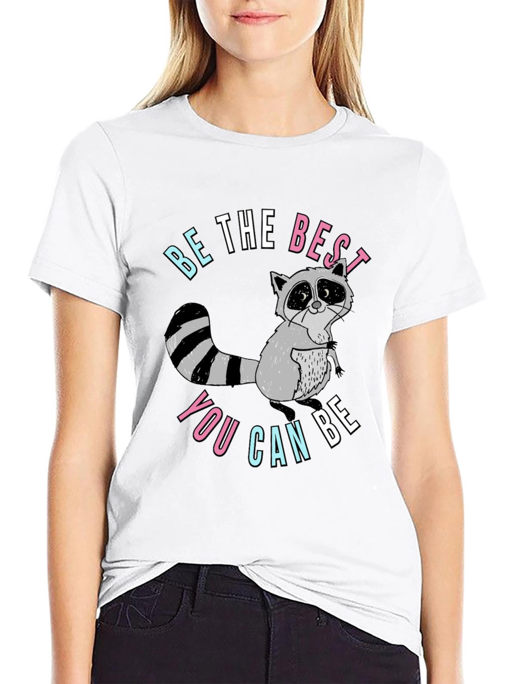 Be The Best You Can Be Raccoon Graphic Tee
