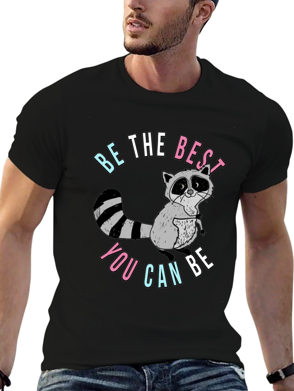 Be The Best You Can Be Raccoon Graphic Tee