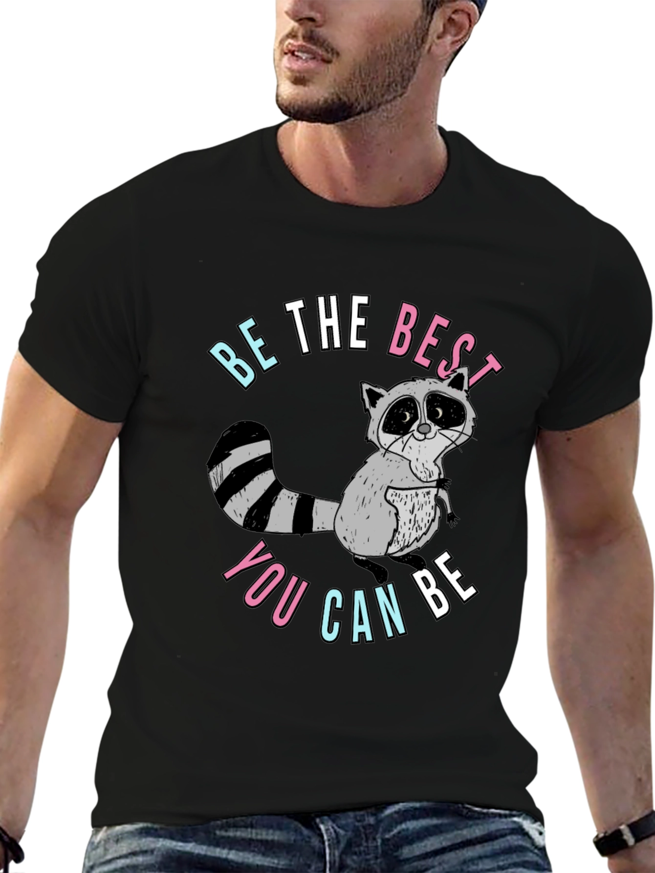 Be The Best You Can Be Raccoon Graphic Tee
