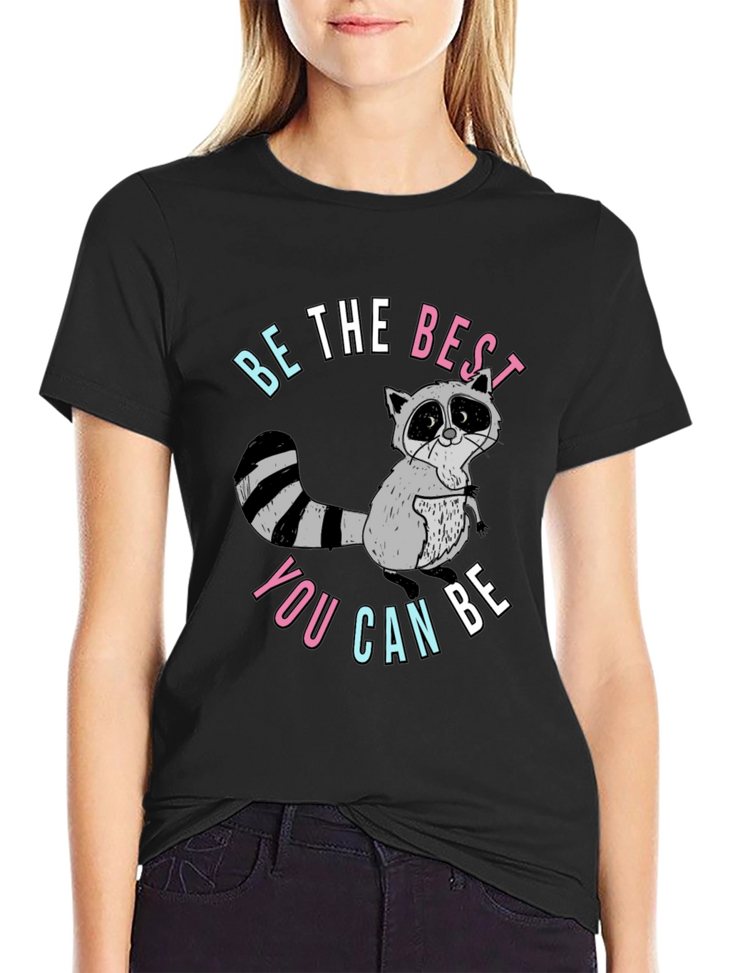Be The Best You Can Be Raccoon Graphic Tee