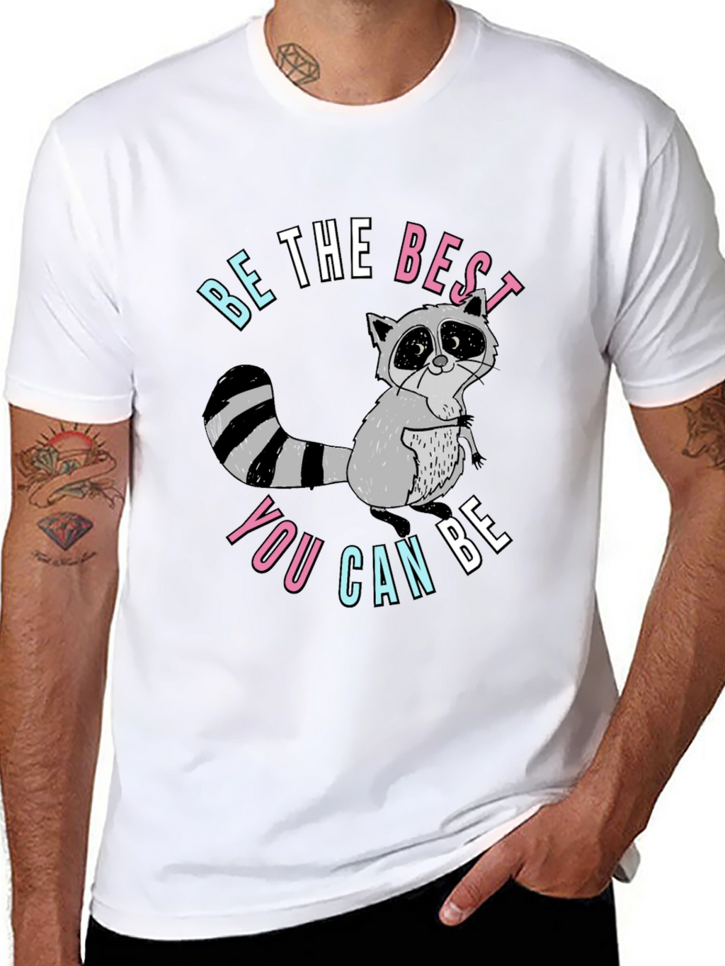 Be The Best You Can Be Raccoon Graphic Tee