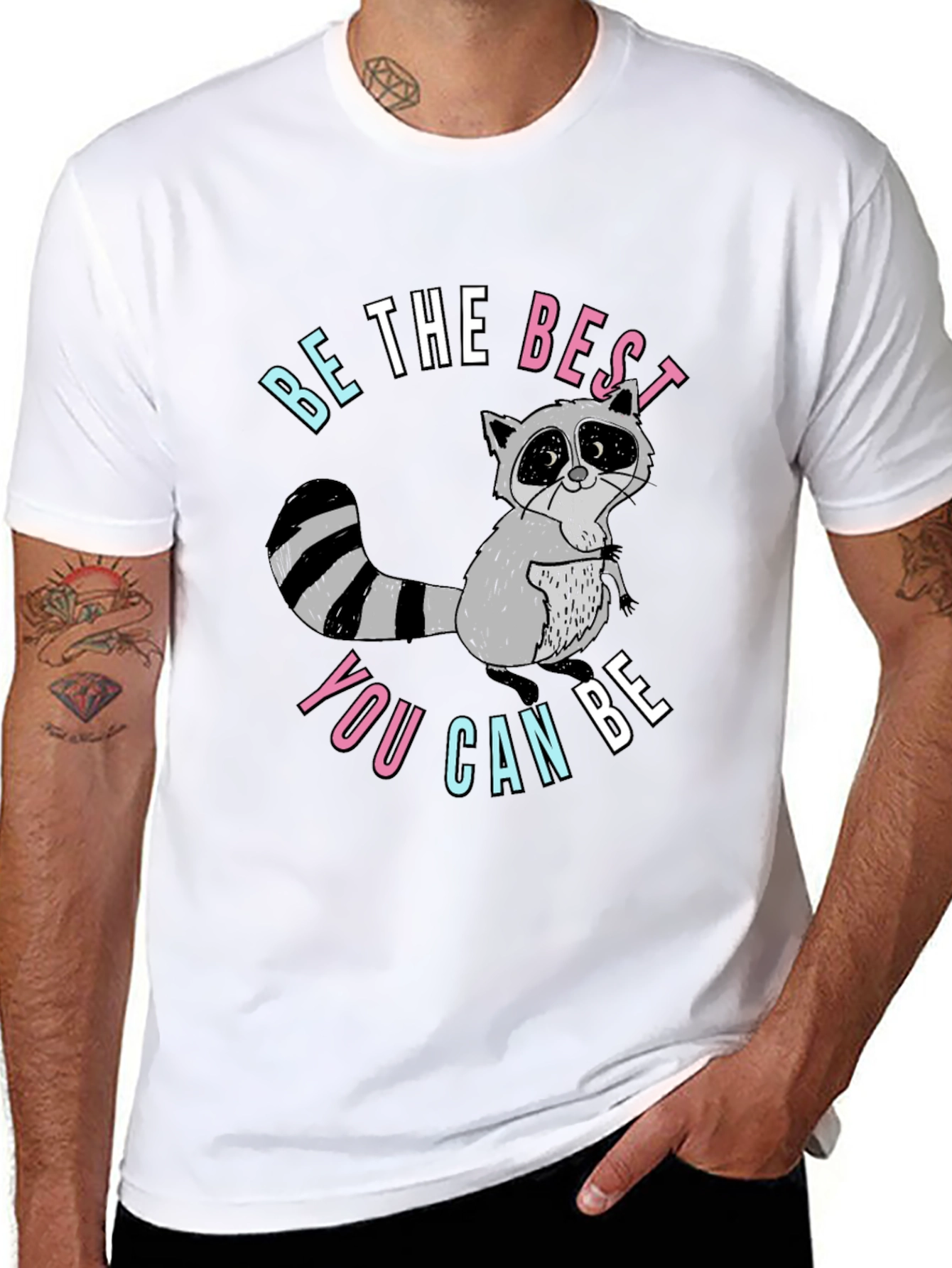 Be The Best You Can Be Raccoon Graphic Tee