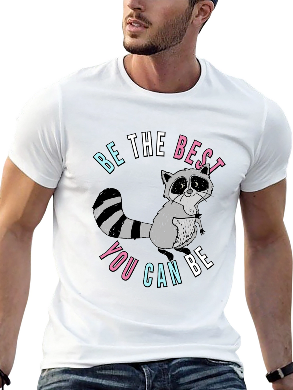 Be The Best You Can Be Raccoon Graphic Tee