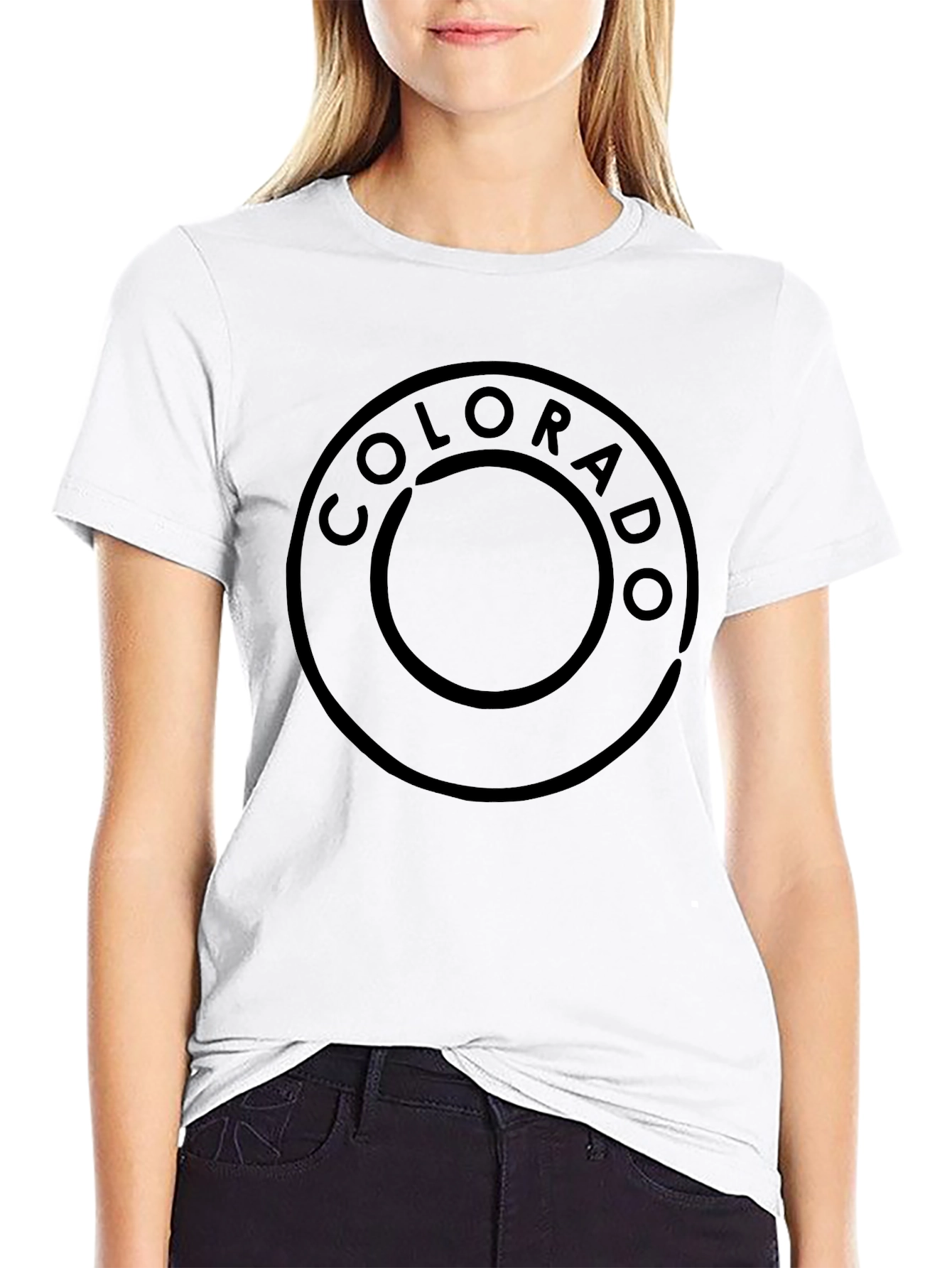Colorado Graphic Tee - Mens Black Cotton T-Shirt
