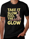 Take It Slow Sloth Graphic Tee - Relaxed Fit