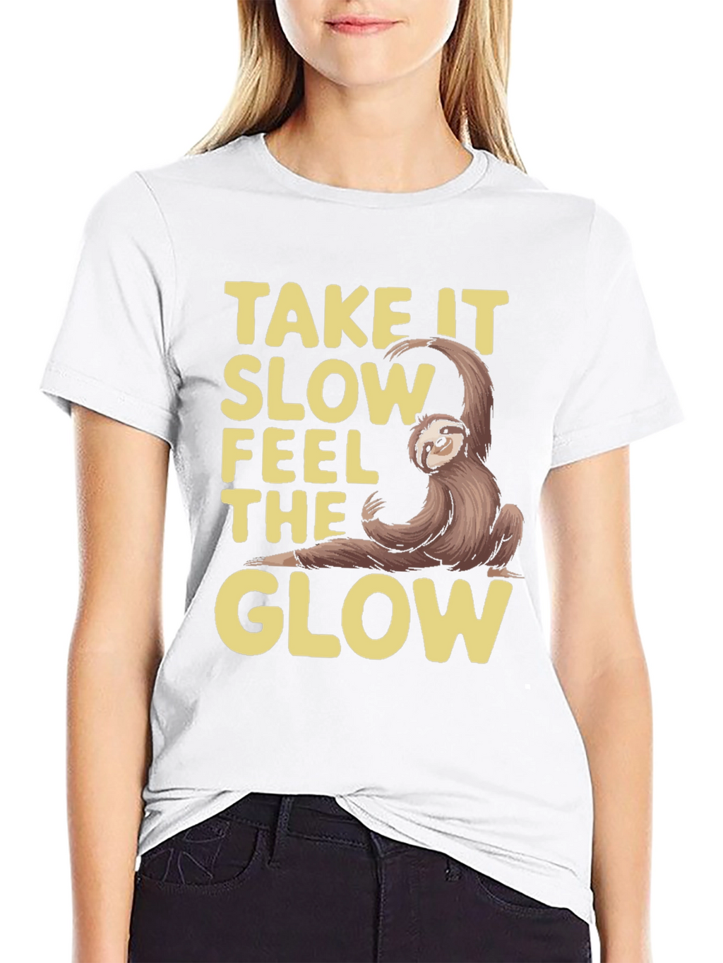 Take It Slow Sloth Graphic Tee - Relaxed Fit