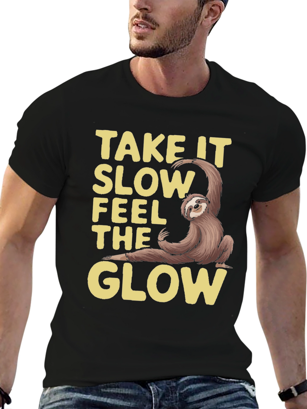Take It Slow Sloth Graphic Tee - Relaxed Fit