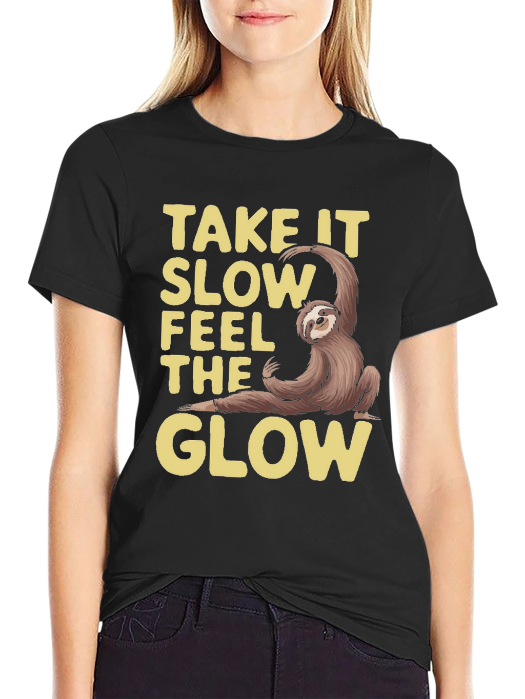 Take It Slow Sloth Graphic Tee - Relaxed Fit