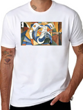Geometric Bulldog Graphic Tee
