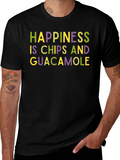Happiness is Chips and Guacamole T-Shirt
