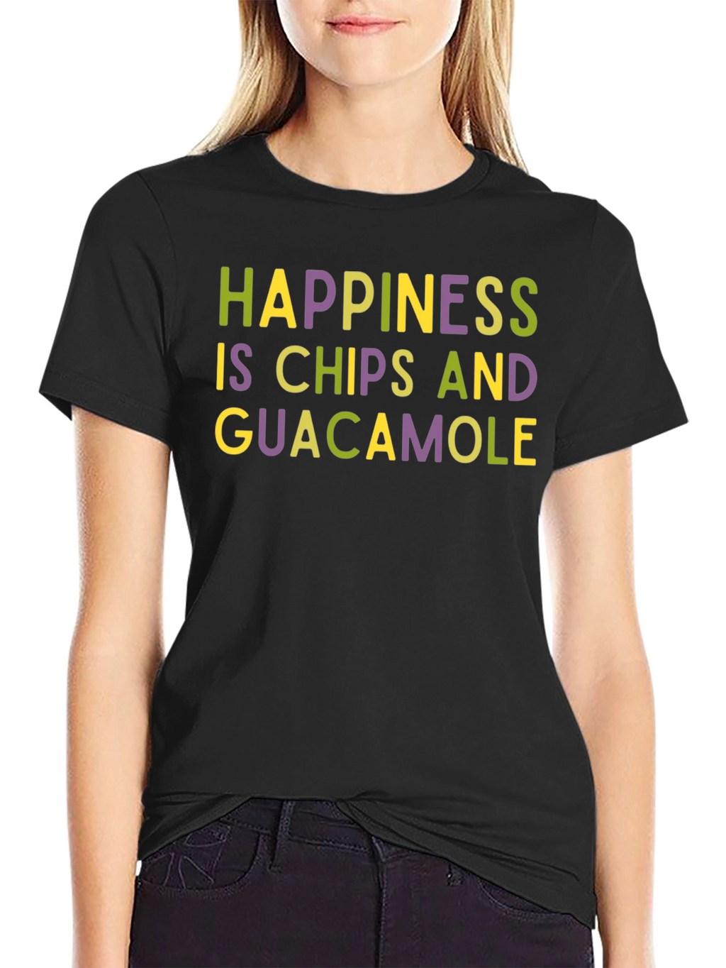Happiness is Chips and Guacamole T-Shirt