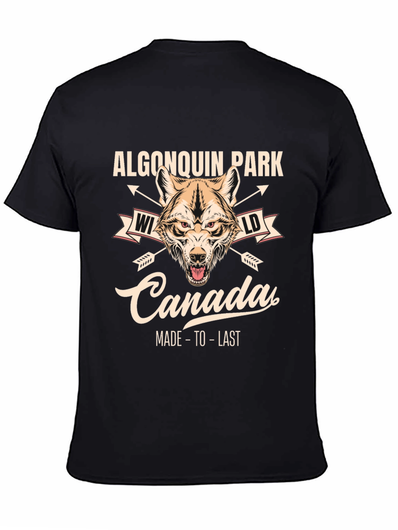 Algonquin Park Canada Wolf Graphic T-Shirt
