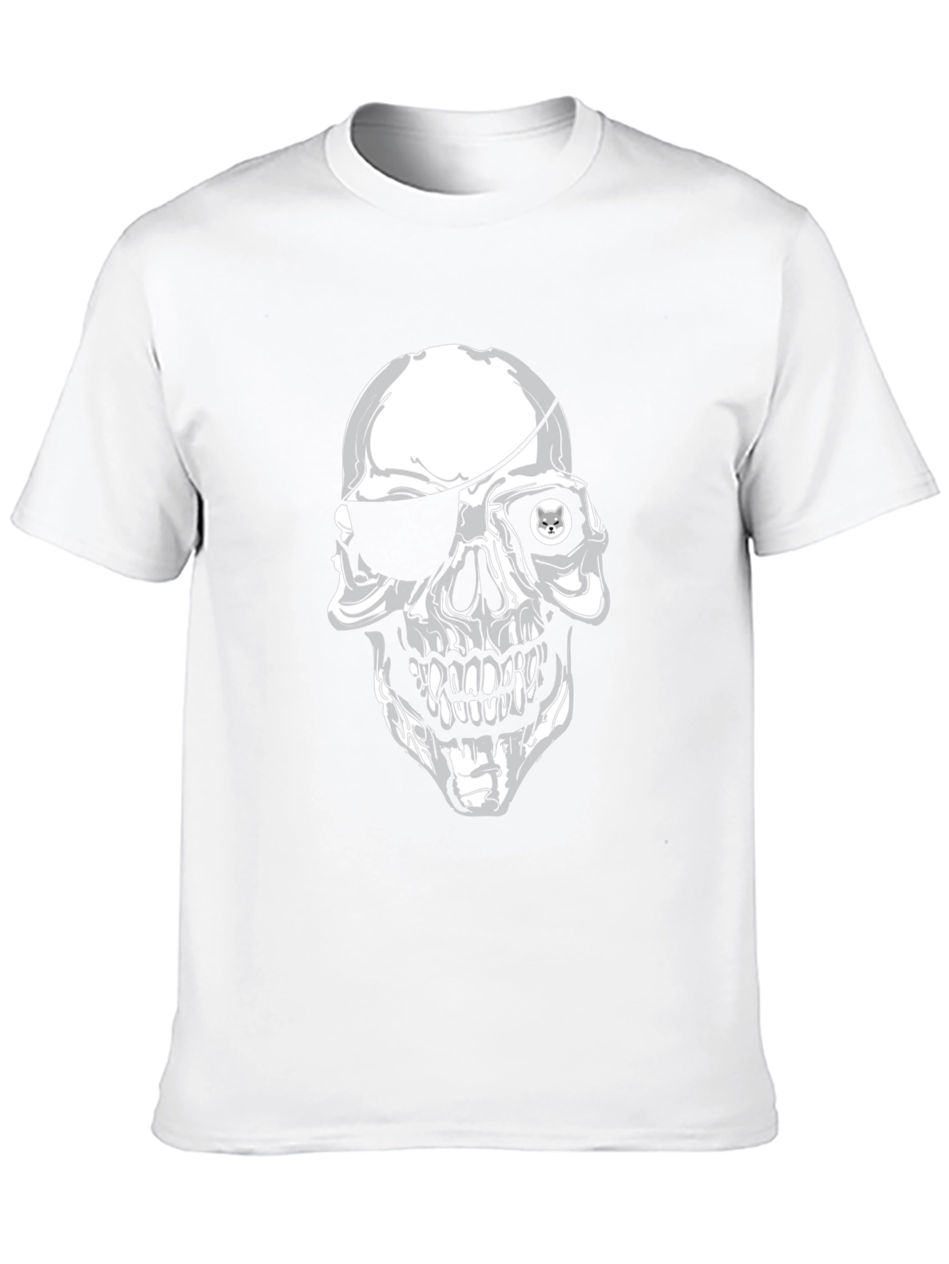 Skull & Eyepatch Graphic Tee - Mens Black T-Shirt