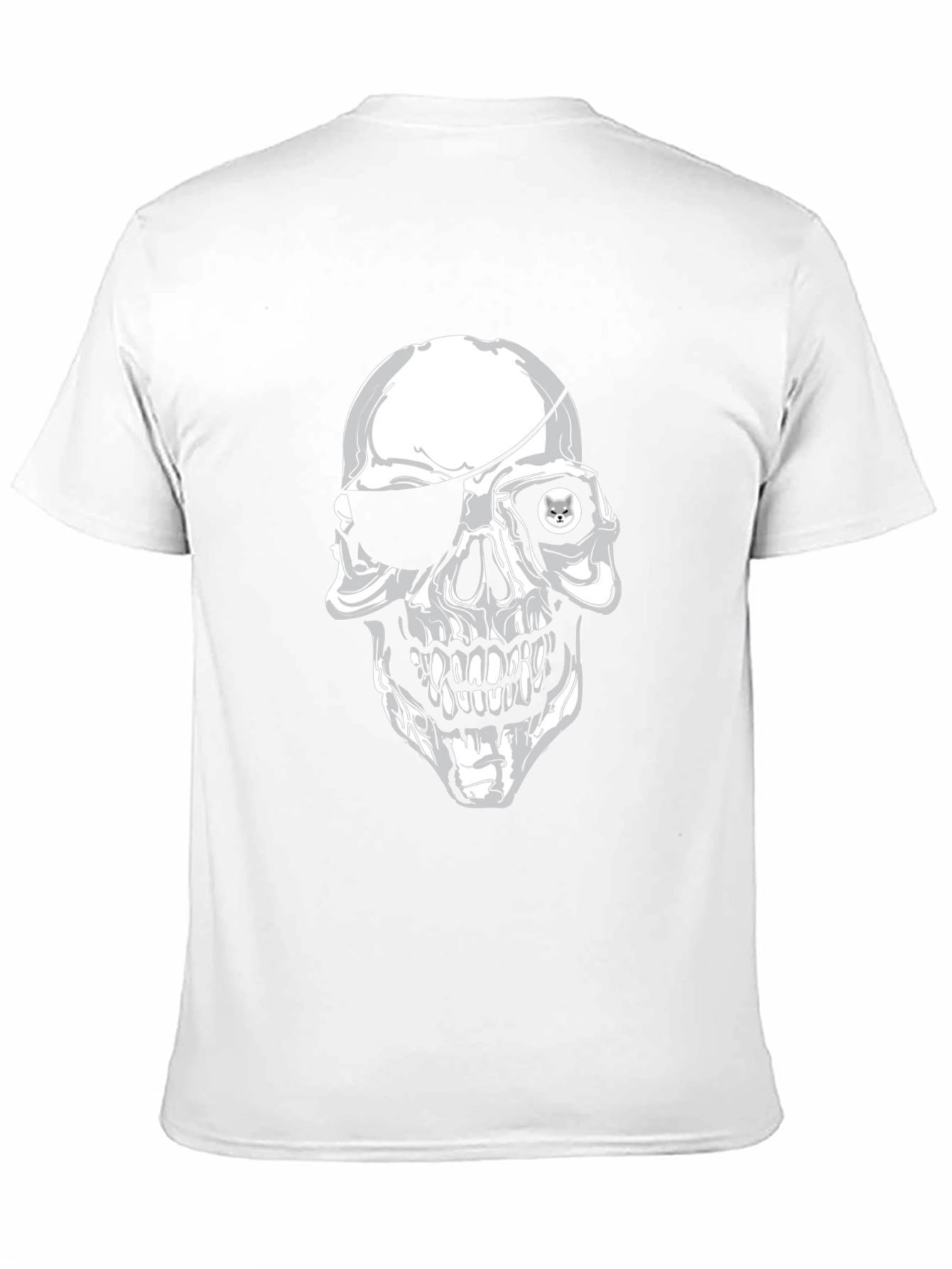 Skull & Eyepatch Graphic Tee - Mens Black T-Shirt