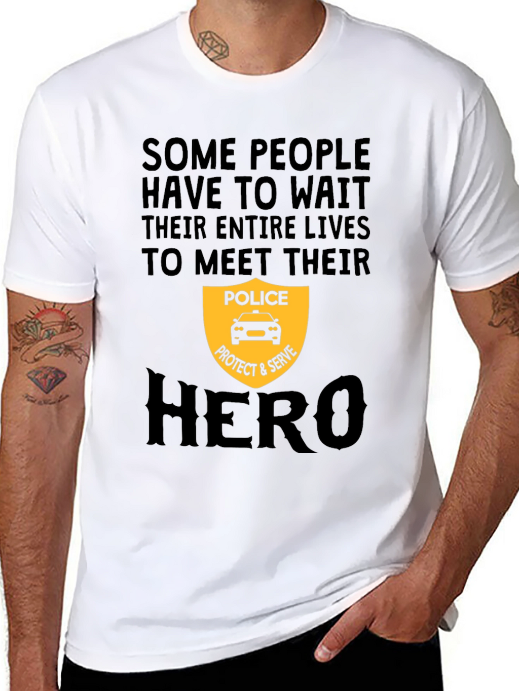 Police Hero T-Shirt - Protect and Serve