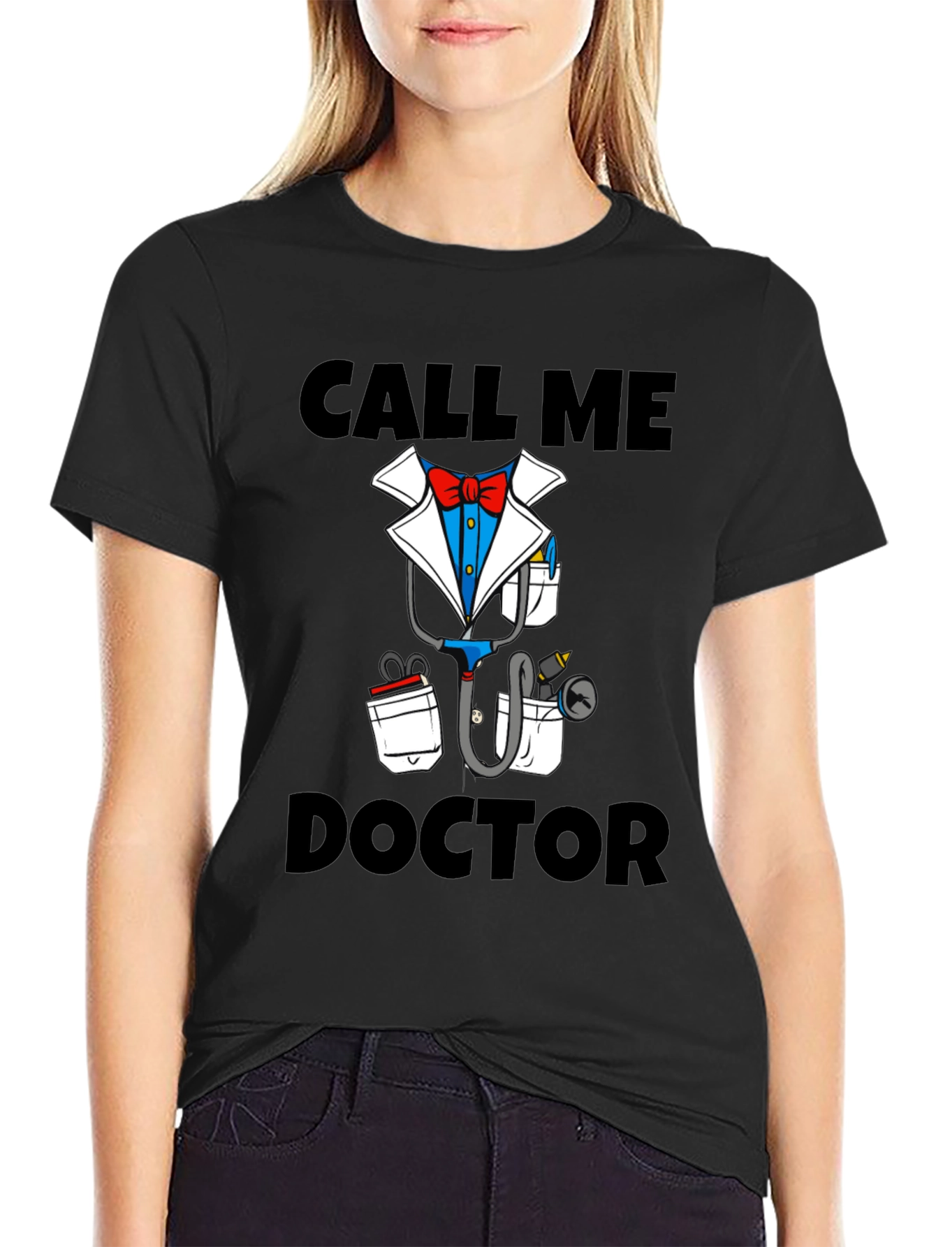 Call Me Doctor Novelty Graphic T-Shirt