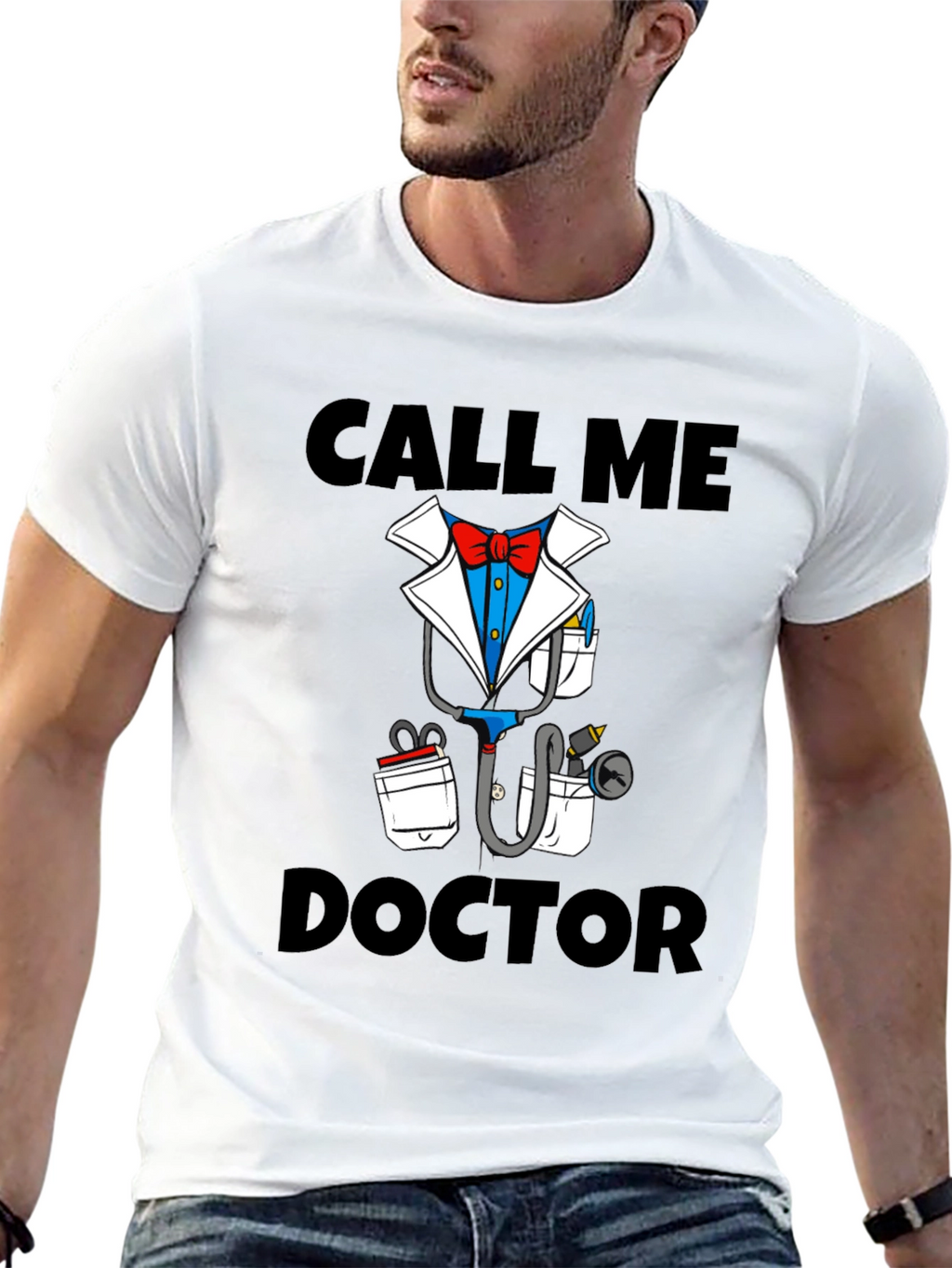 Call Me Doctor Novelty Graphic T-Shirt