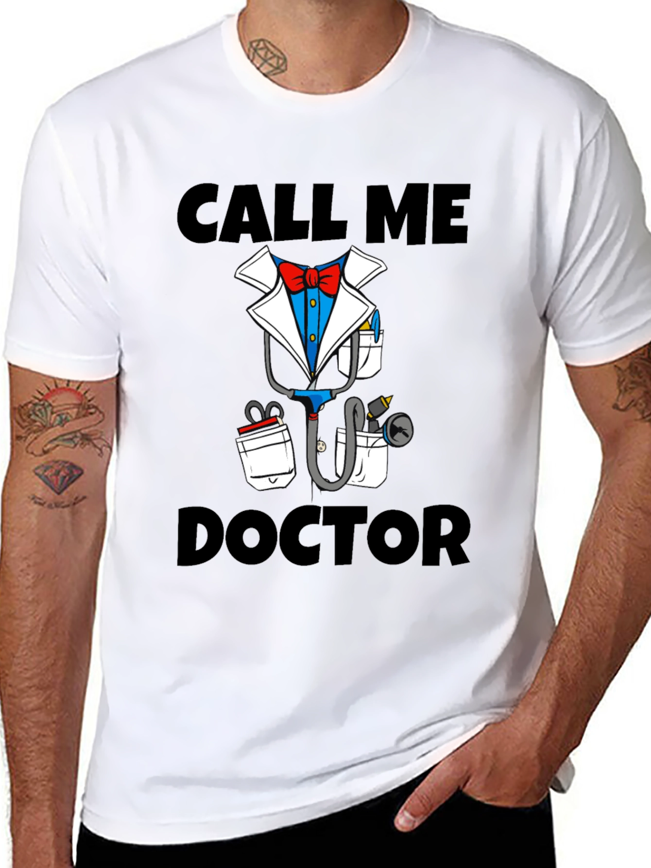 Call Me Doctor Novelty Graphic T-Shirt