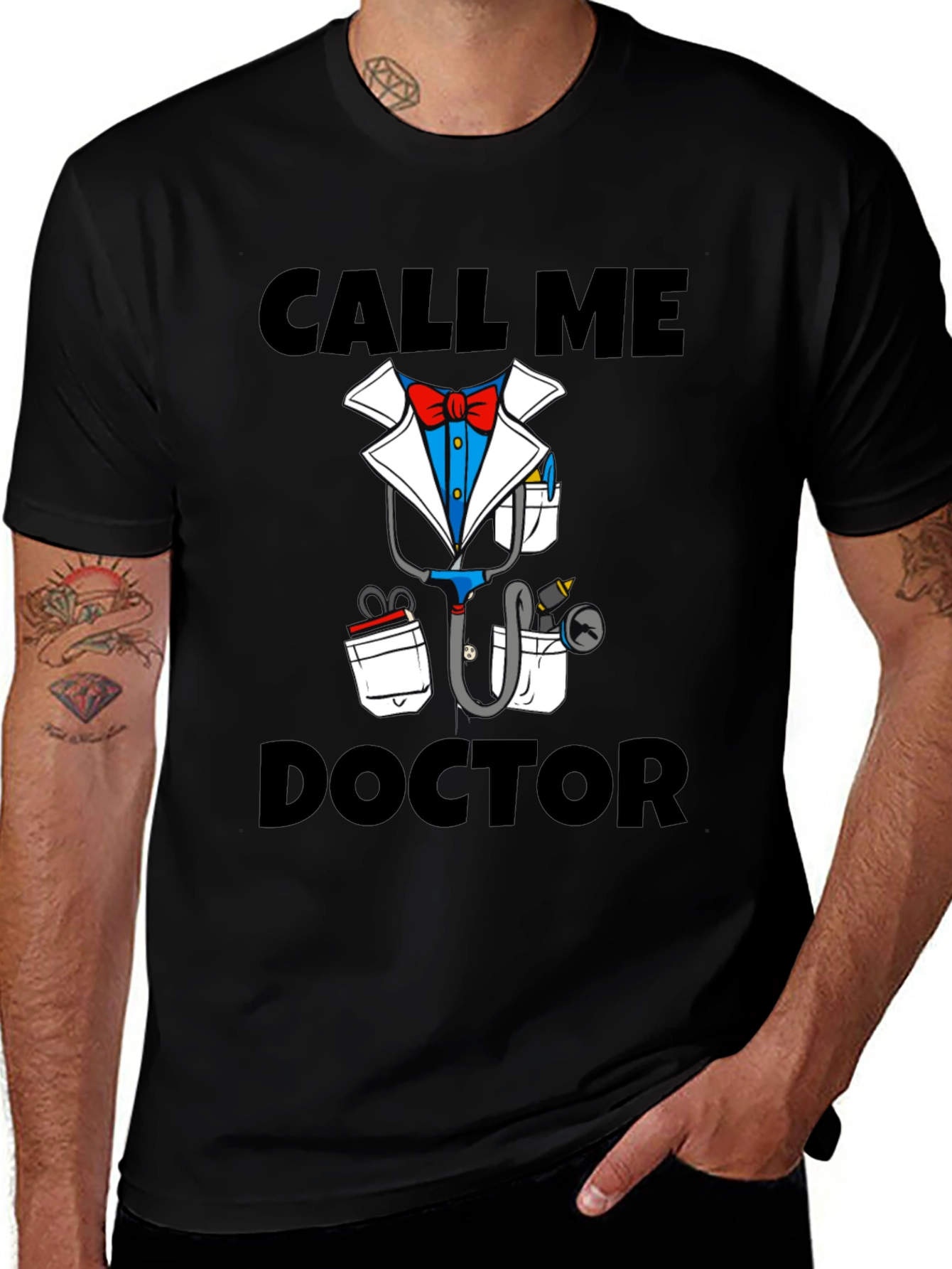 Call Me Doctor Novelty Graphic T-Shirt