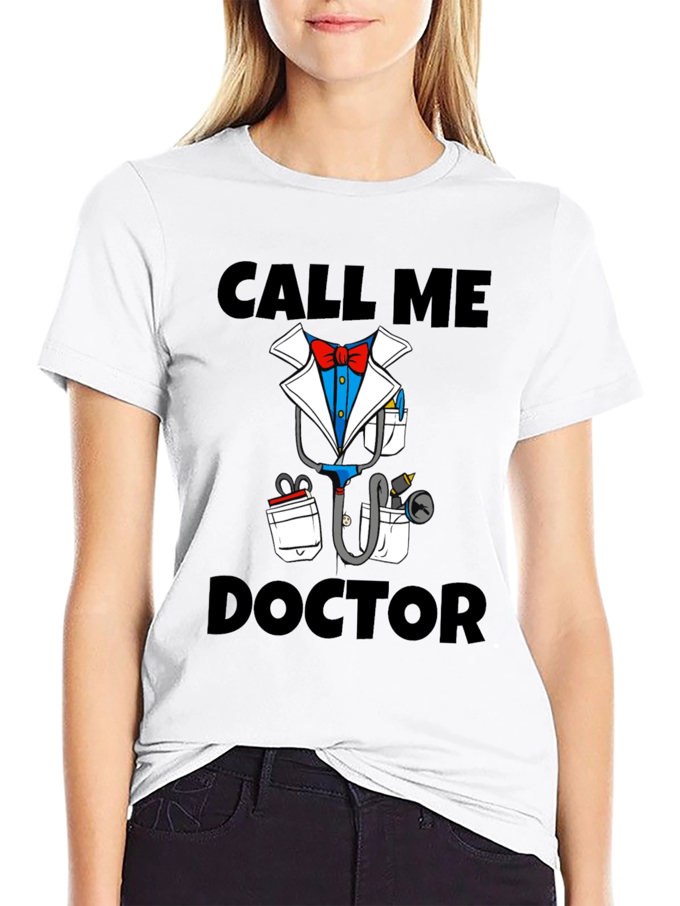 Call Me Doctor Novelty Graphic T-Shirt