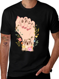 Girl Power Fist Graphic Tee - Empowerment Shirt