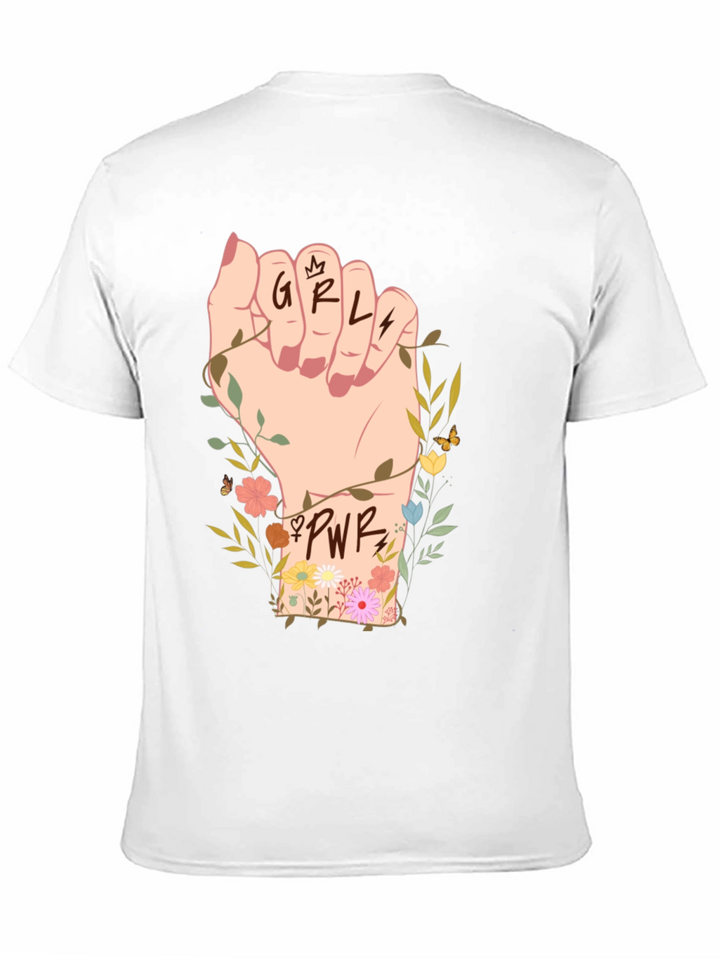 Girl Power Fist Graphic Tee - Empowerment Shirt