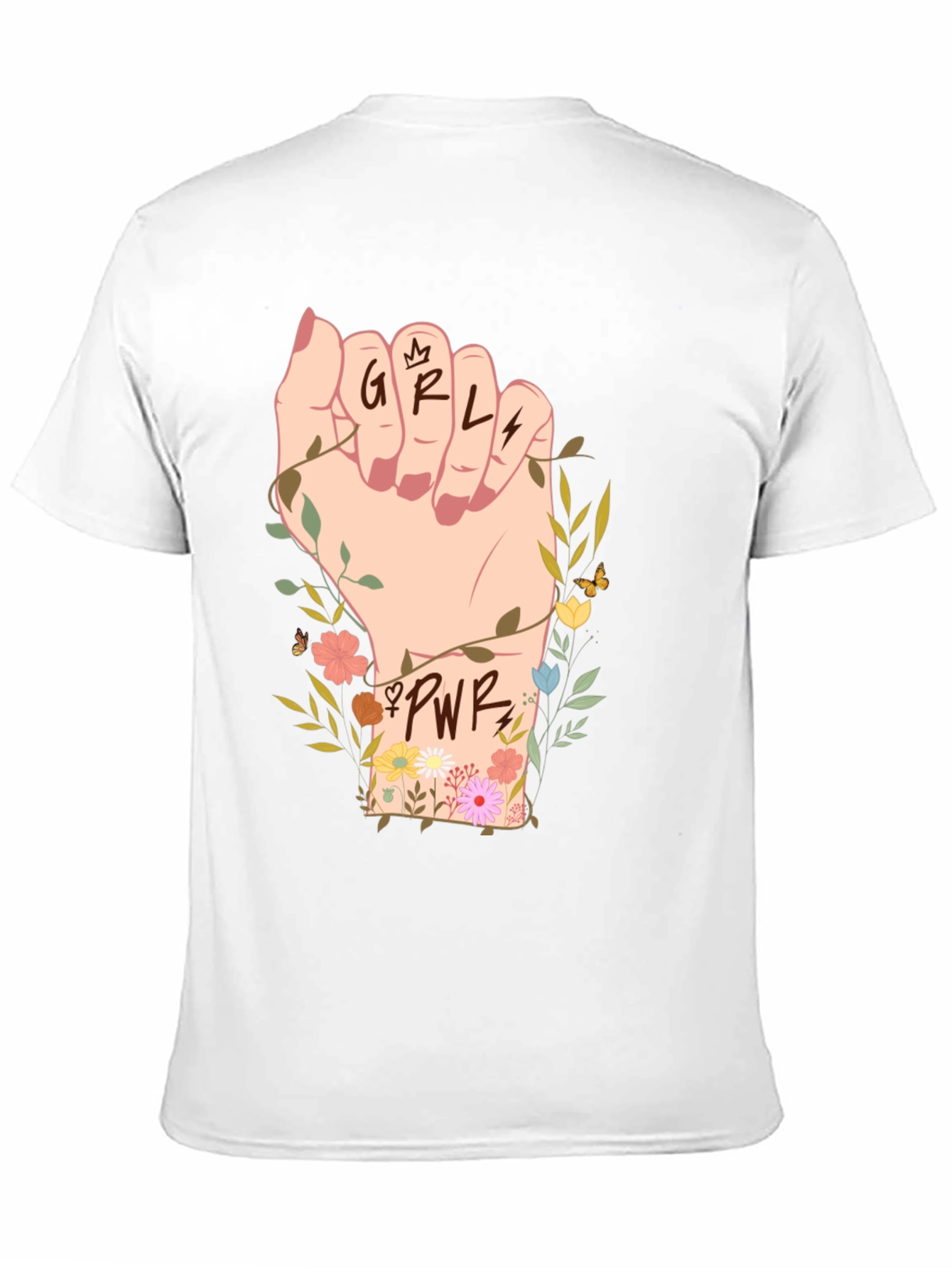 Girl Power Fist Graphic Tee - Empowerment Shirt