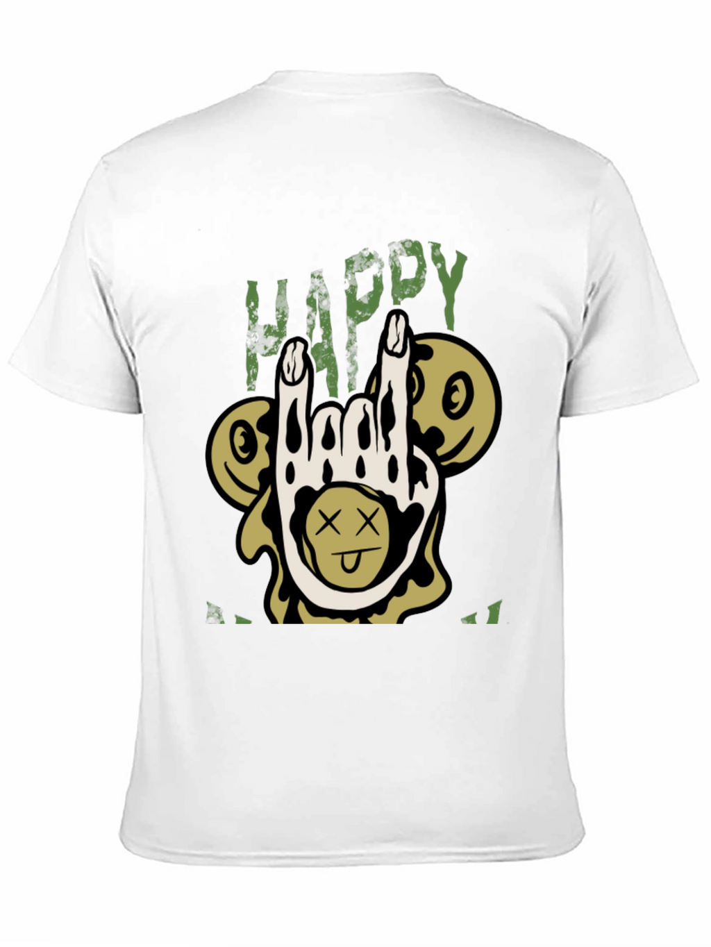 Happy All I Want T-Shirt Black Humor Tee