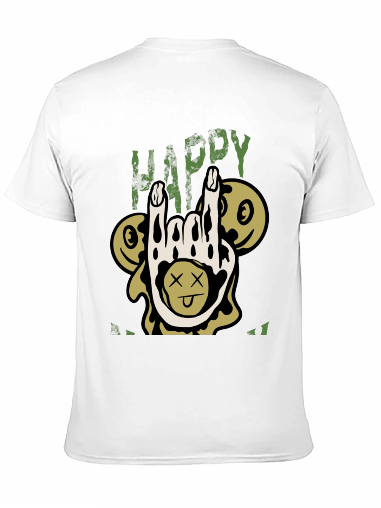 Happy All I Want T-Shirt Black Humor Tee