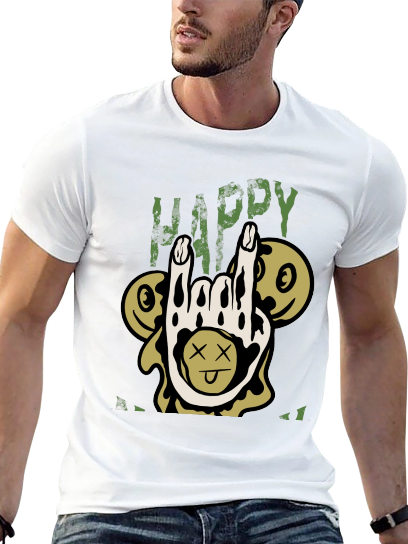 Happy All I Want T-Shirt Black Humor Tee