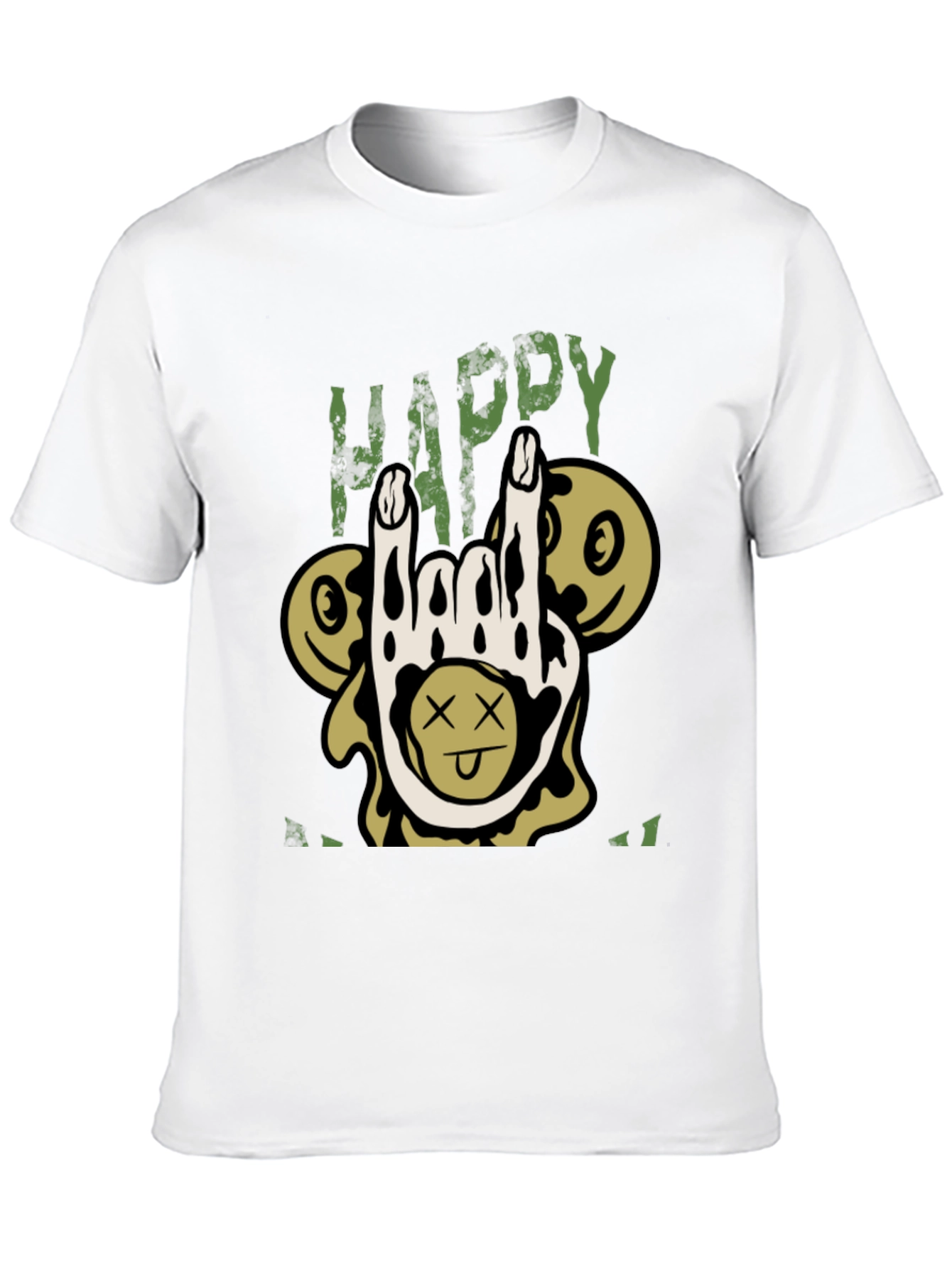 Happy All I Want T-Shirt Black Humor Tee