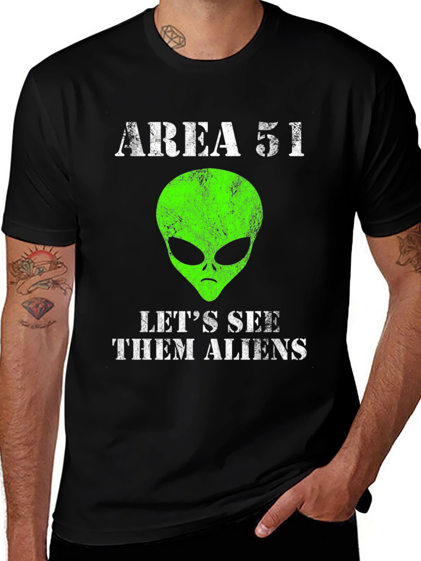 Area 51 Alien Graphic T-Shirt - Lets See Them!