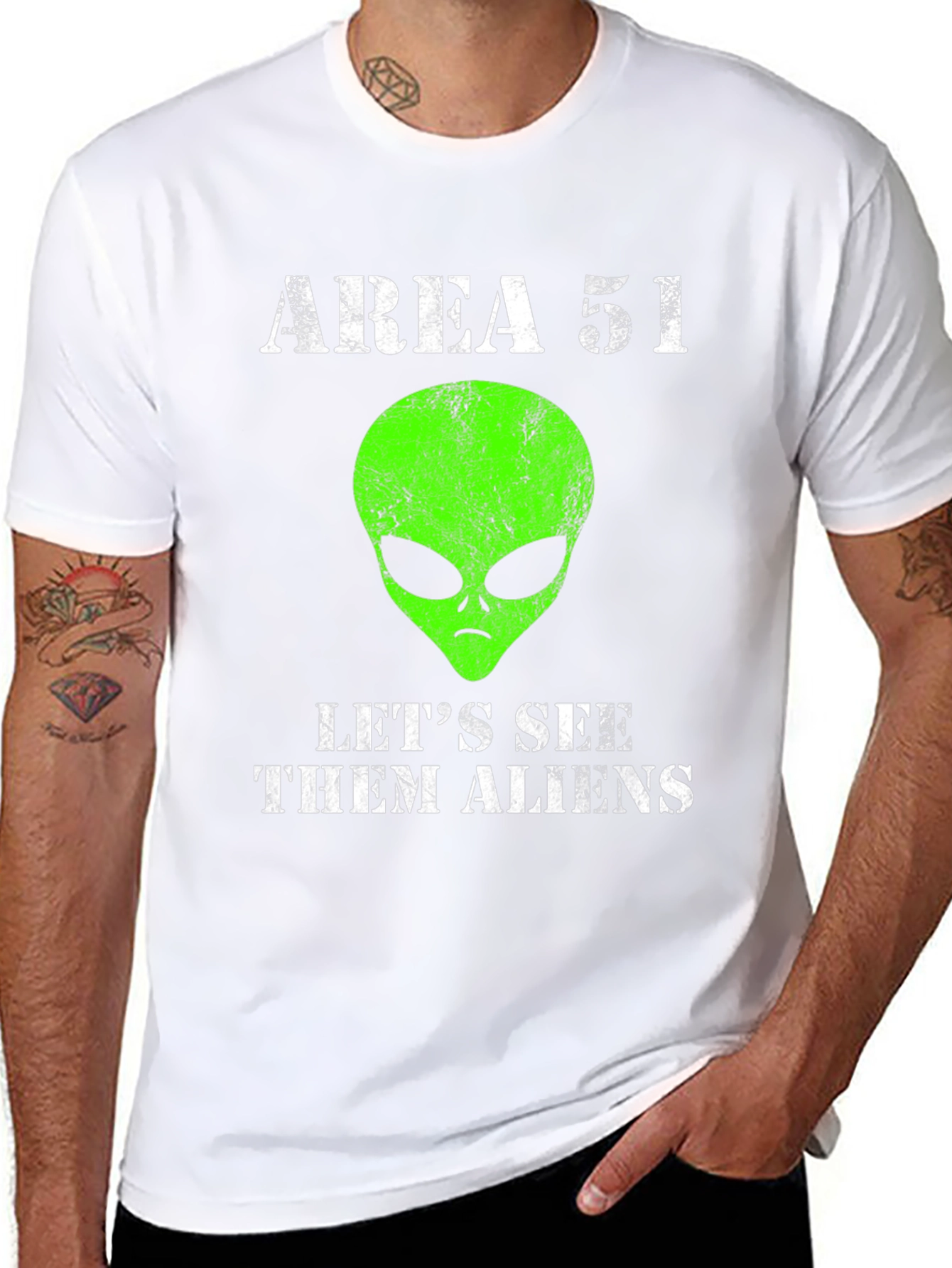 Area 51 Alien Graphic T-Shirt - Lets See Them!